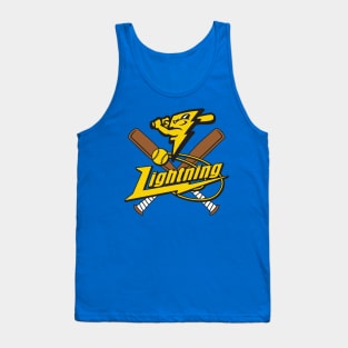 Lightning Baseball Team Logo Tank Top